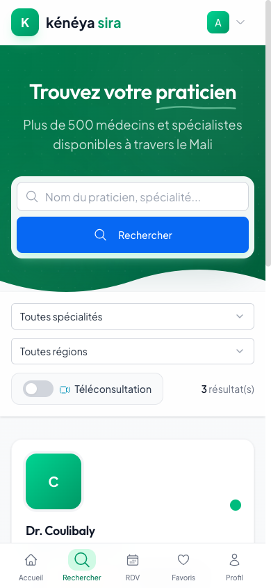 Recherche mobile