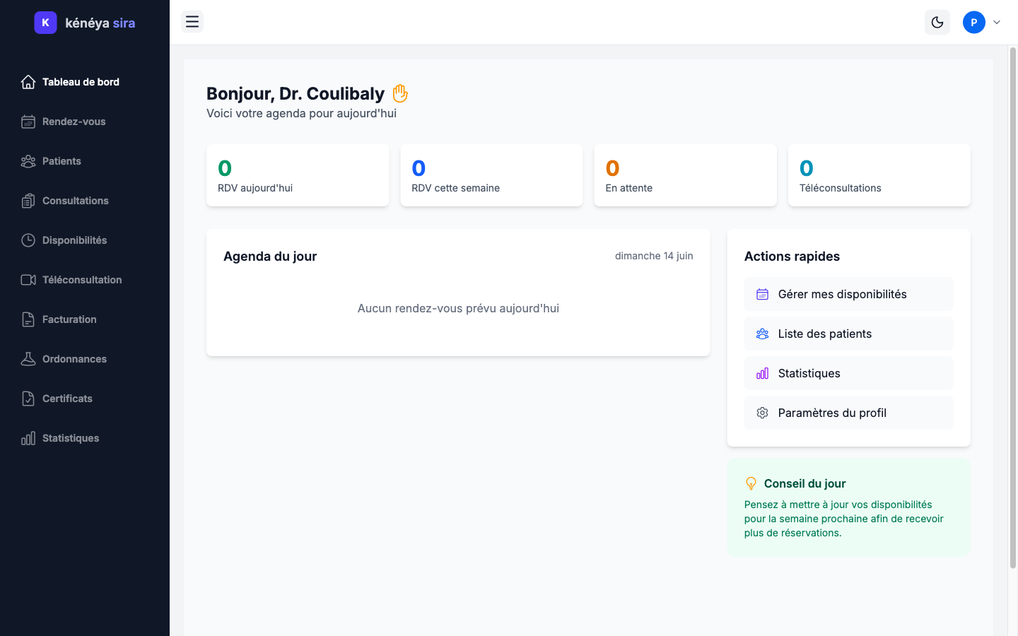 App praticien